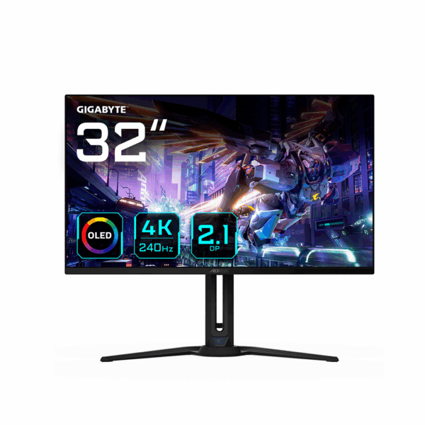 Monitor Gamer Aorus FO32U2P 32" UHD OLED, 240Hz, 0,03ms, 99% DCI-P3, Freesync Premium