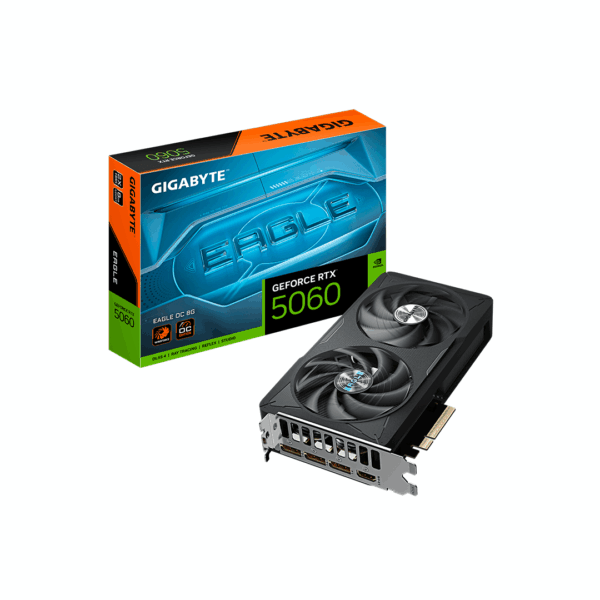 Tarjeta de Video GIGABYTE GeForce RTX 5060 EAGLE OC, 8GB GDDR7, 128-bit, PCI-e 5.0 x8