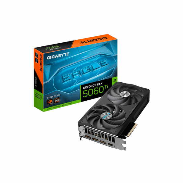 Tarjeta de Video GIGABYTE GeForce RTX 5060 Ti EAGLE OC 16GB GDDR7, PCIe 5.0, HDMI, DP, 128-bit