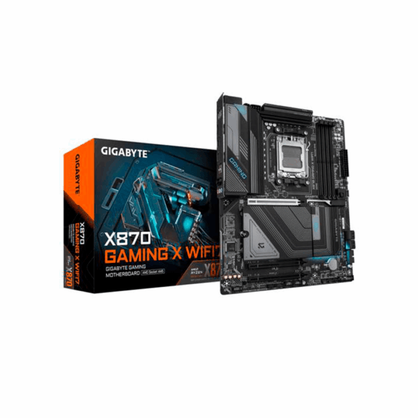 Placa Madre GIGABYTE X870 GAMING X WIFI7, AM5, DDR5, Wi-Fi 7, ATX, Color Negro